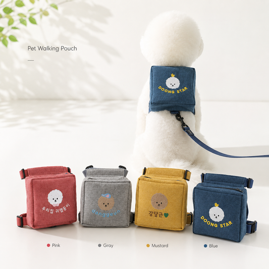 Personalized Embroidered Dog Harness Backpack & Leash Set